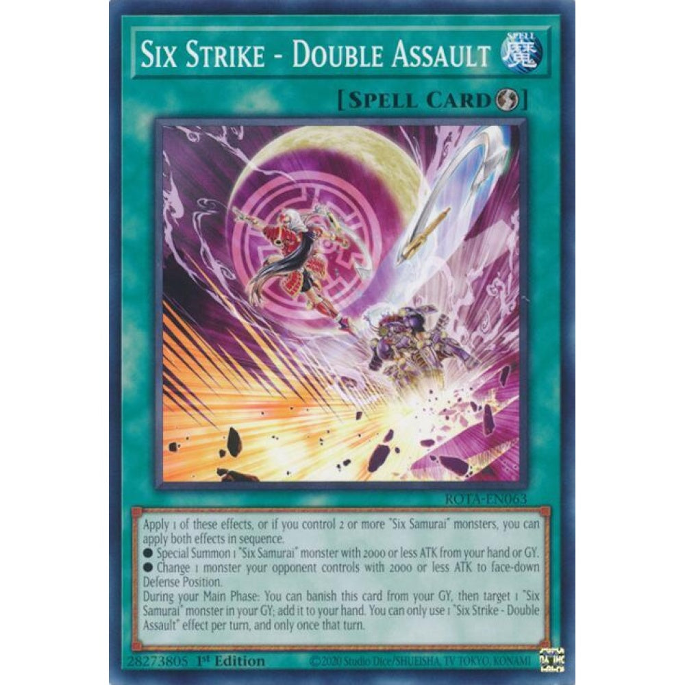 Six Strike - Double Assault ROTA-EN063 Common Yu-Gi-Oh Rage of the Abyss