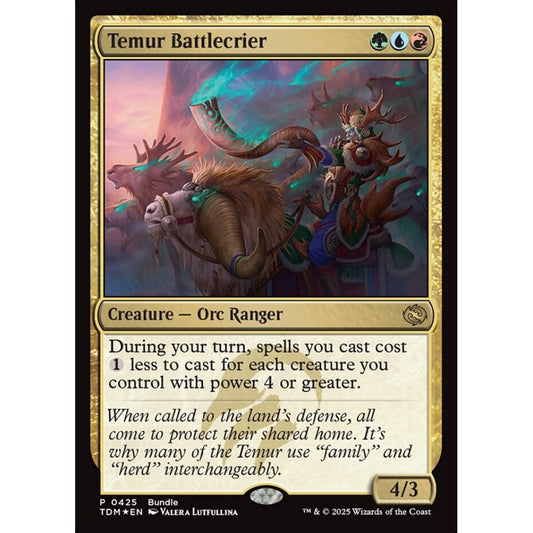 Temur Battlecrier rare 425 Magic the Gathering Tarkir: Dragonstorm