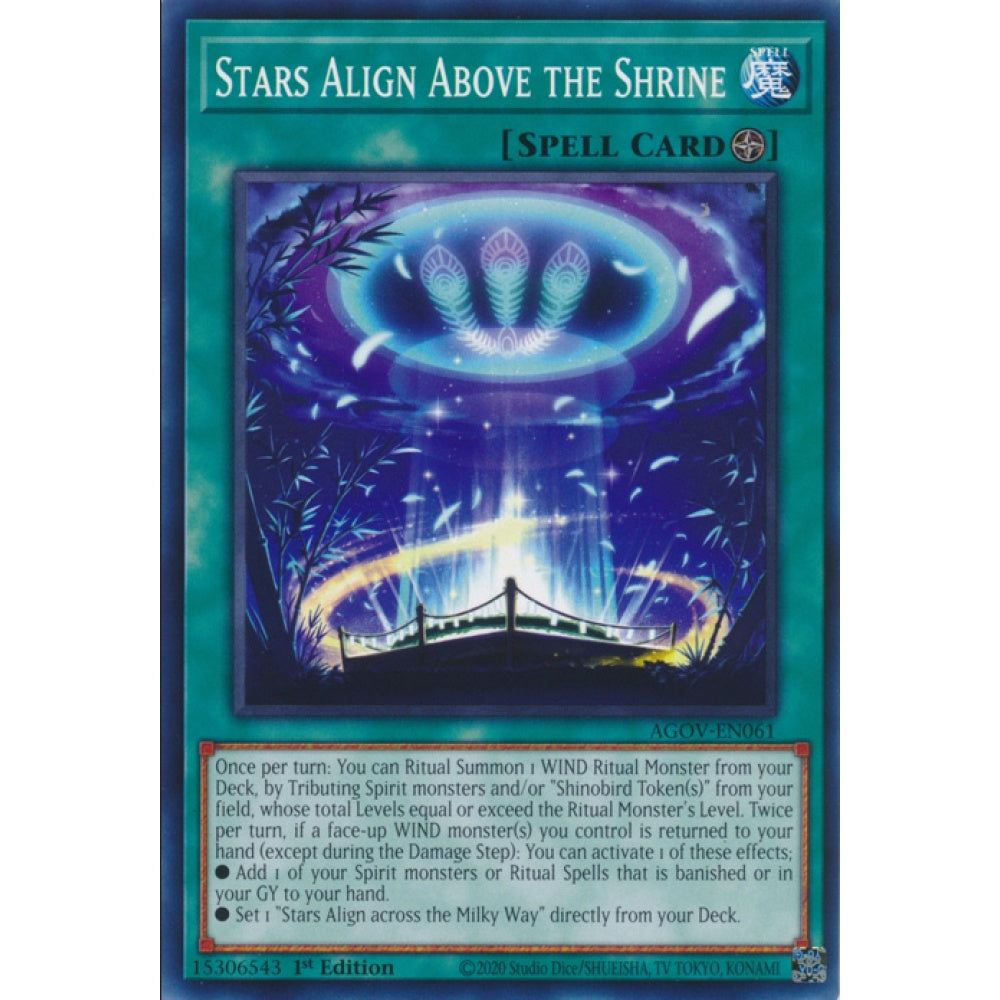 Stars Align Above the Shrine, AGOV-EN061, Common, Yu-Gi-Oh!, Age of Overlord