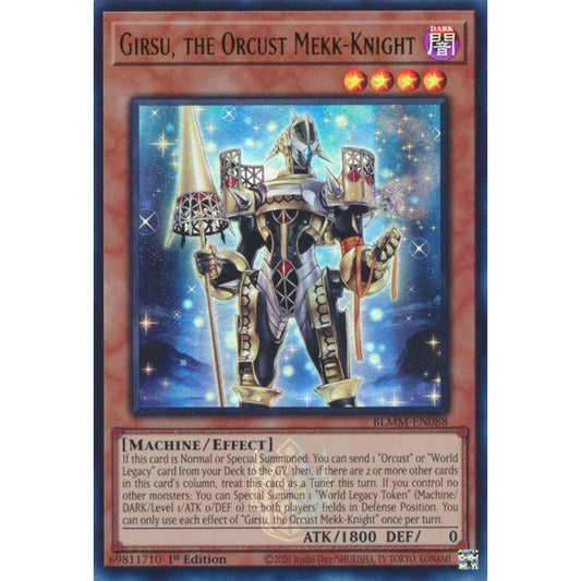 Girsu, the Orcust Mekk-Knight RA03-EN026 Super Super Rare Yu-Gi-Oh Quarter Century Bonanza in Art