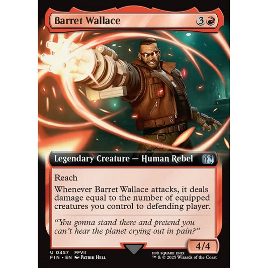 Barret Wallace uncommon 457 Magic the Gathering Final Fantasy
