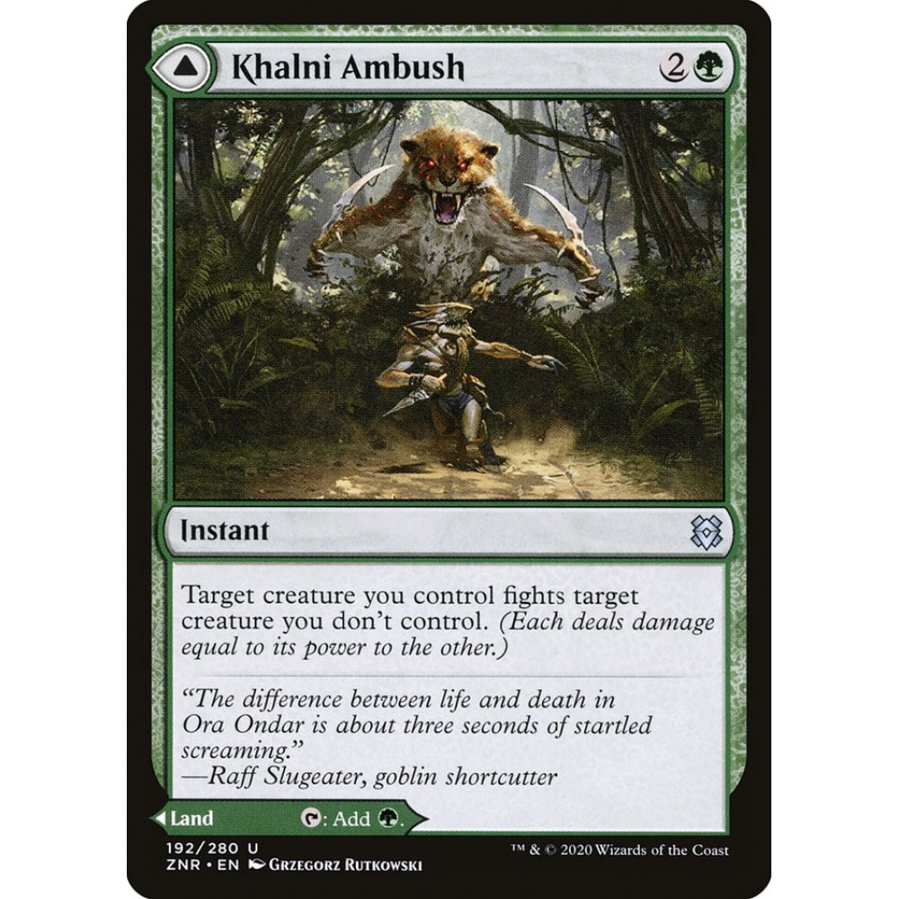 Khalni Ambush // Khalni Territory uncommon 192 Magic the Gathering Zendikar Rising