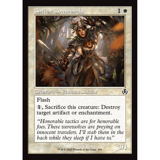 Cathar Commando, 336, common, Magic: The Gathering, Innistrad Remastered