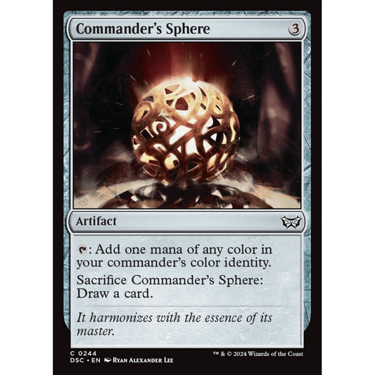 Commander's Sphere, 244, common, Magic: The Gathering, Duskmourn: House of Horror