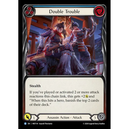 Double Trouble MST114 Rare Flesh & Blood Trading Card Game Part the Mistveil in Regular Art