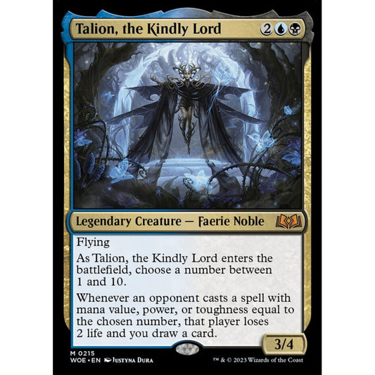 Talion, the Kindly Lord, mythic, 215, Magic the Gathering, Wilds of Eldraine