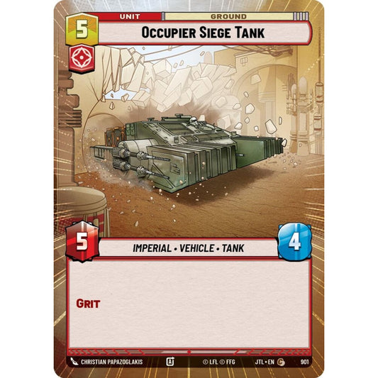 Occupier Siege Tank, C, JTL 901) Hyperspace Foil, Star Wars Unlimited