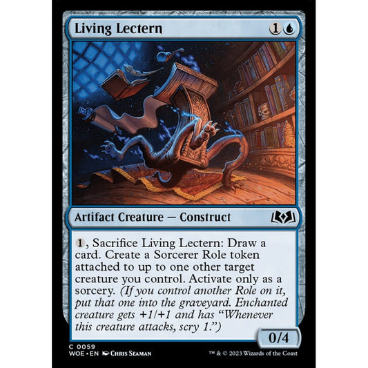 Living Lectern, common, 59, Magic the Gathering, Wilds of Eldraine