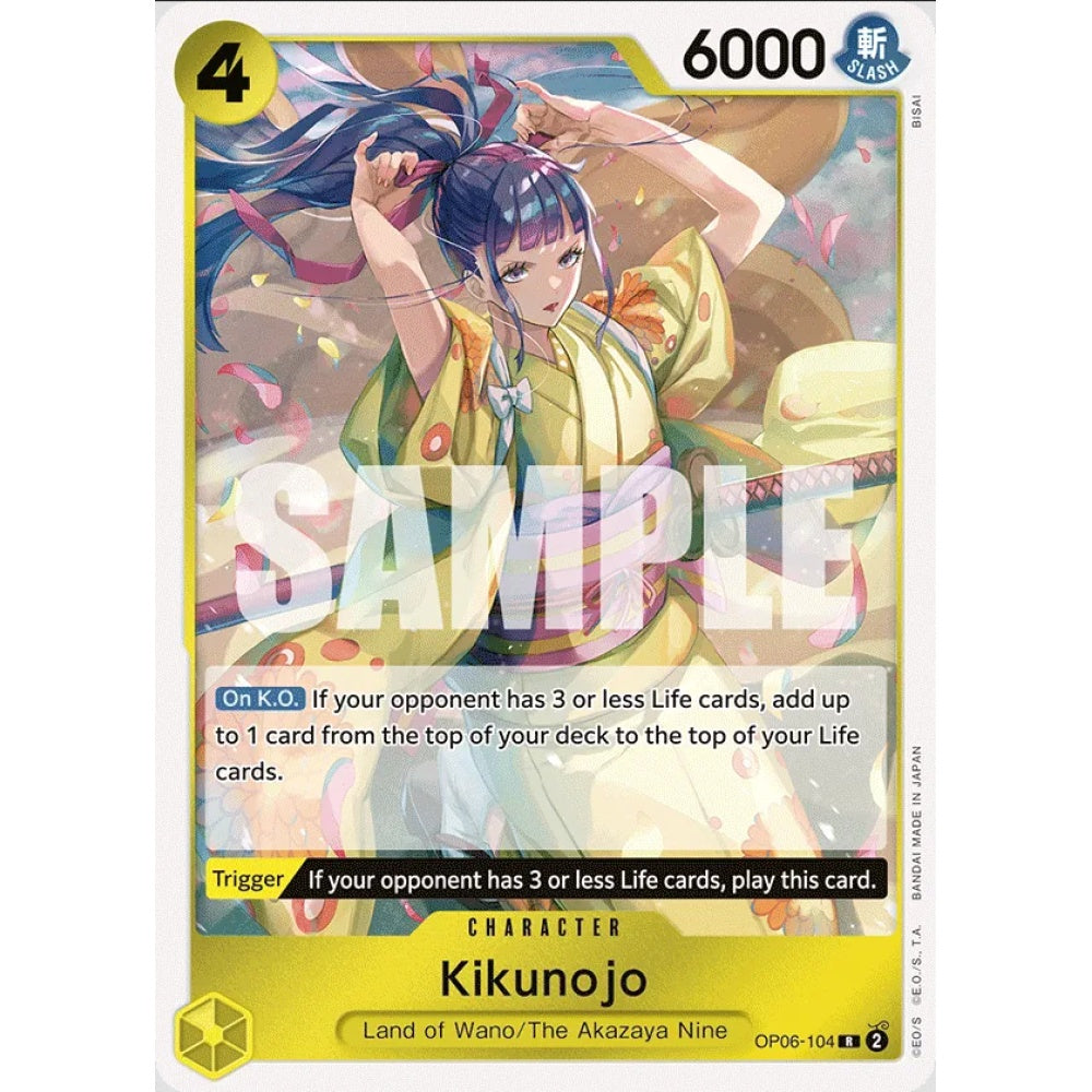 Kikunojo, OP06-104, Rare, One Piece, Wings of the Captain
