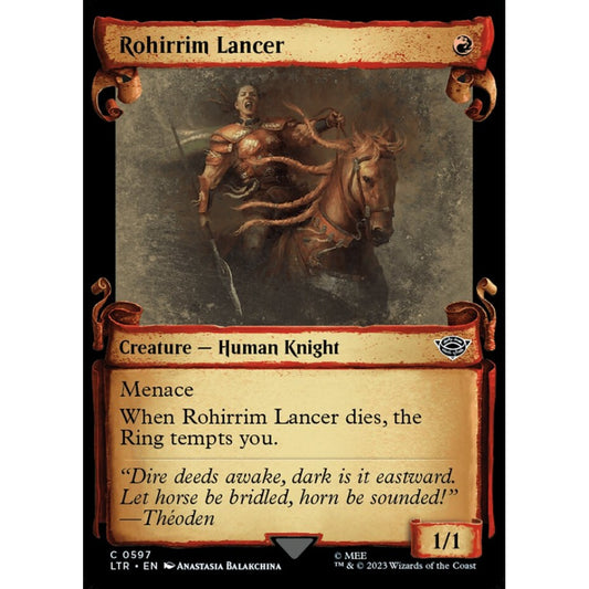 Rohirrim Lancer, common, 597, Magic the Gathering, The Lord of the Rings: Tales of Middle-earth