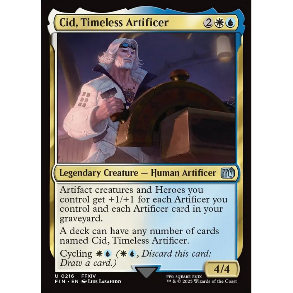 Cid, Timeless Artificer uncommon 216 Magic the Gathering Final Fantasy