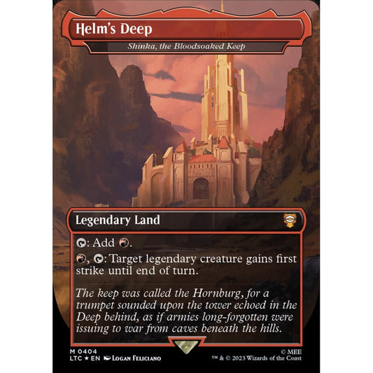 Shinka, the Bloodsoaked Keep, mythic, 404, Magic the Gathering, Tales of Middle-earth Commander
