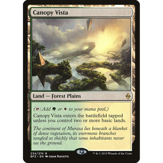 Canopy Vista rare 234 Magic the Gathering Battle for Zendikar