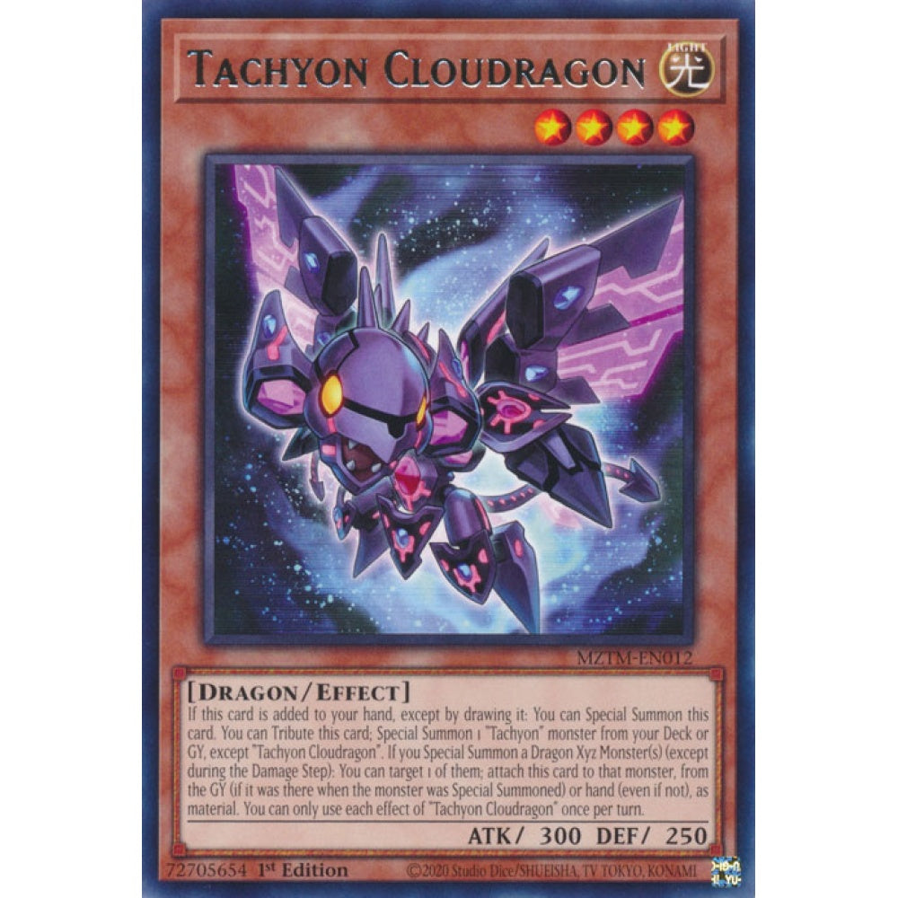 Tachyon Cloudragon MZTM-EN012 Rare Rare Yu-Gi-Oh Maze of the Master in Art