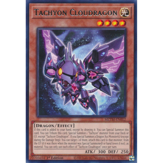 Tachyon Cloudragon MZTM-EN012 Rare Rare Yu-Gi-Oh Maze of the Master in Art