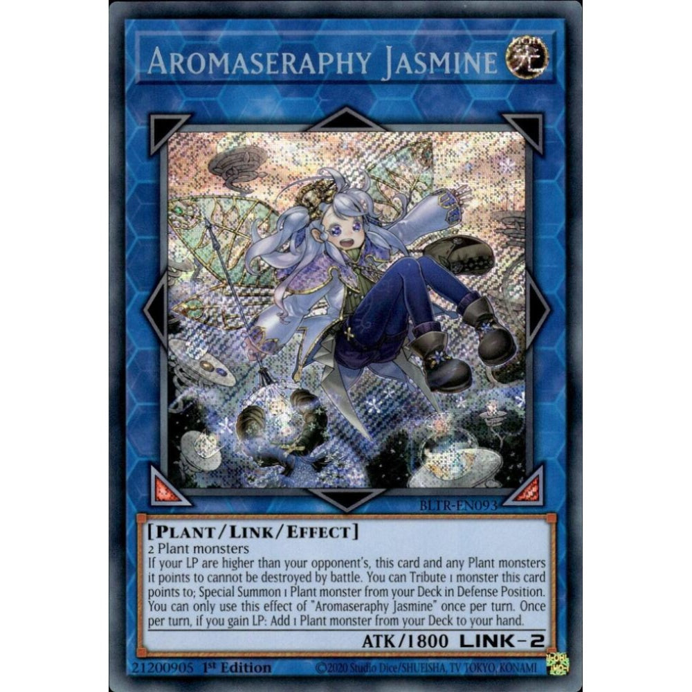Aromaseraphy Jasmine BLTR-EN093 Secret Yu-Gi-Oh Battles of Legend: Terminal Revenge