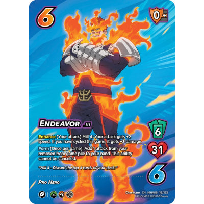 Endeavor, 19/153, CH, UniVersus, MHA06 Jet Burn