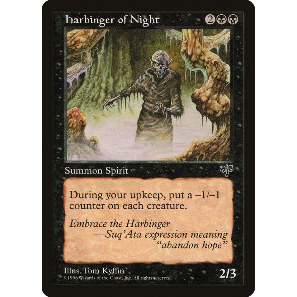 Harbinger of Night rare 128 Magic the Gathering Mirage