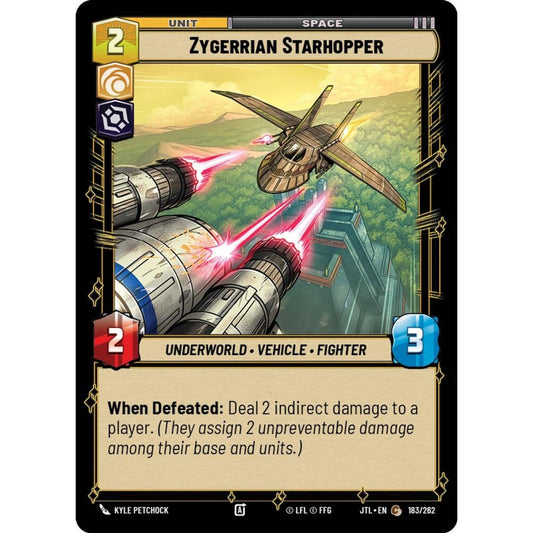 Zygerrian Starhopper, C, JTL 183), Star Wars Unlimited