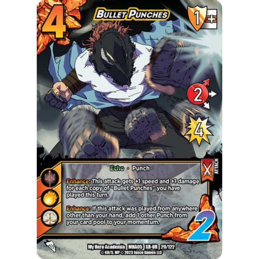 Bullet Punches, 29/122, XR-UR, UniVersus, MHA05 Undaunted Raid