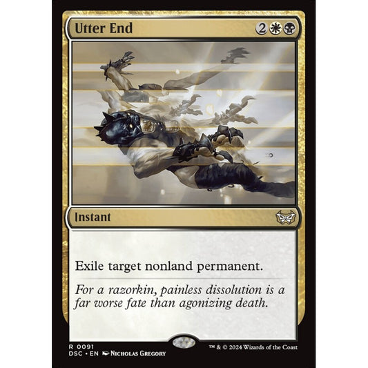 Utter End, 91, rare, Magic: The Gathering, Duskmourn: House of Horror