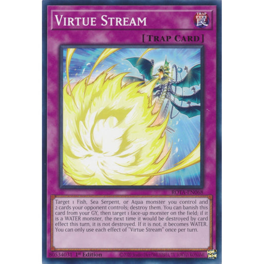 Virtue Stream ROTA-EN068 Common Common Yu-Gi-Oh Rage of the Abyss in Art