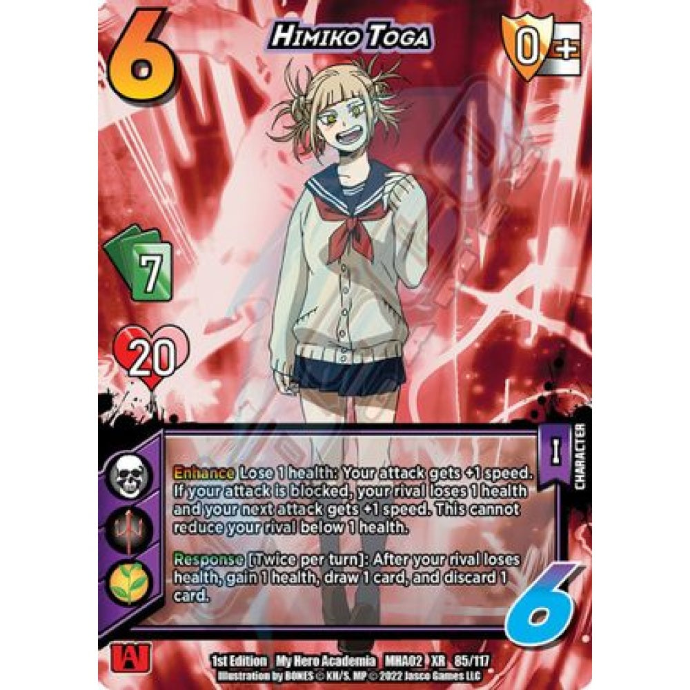 Himiko Toga, 85/117, XR, UniVersus, MHA02 Crimson Rampage