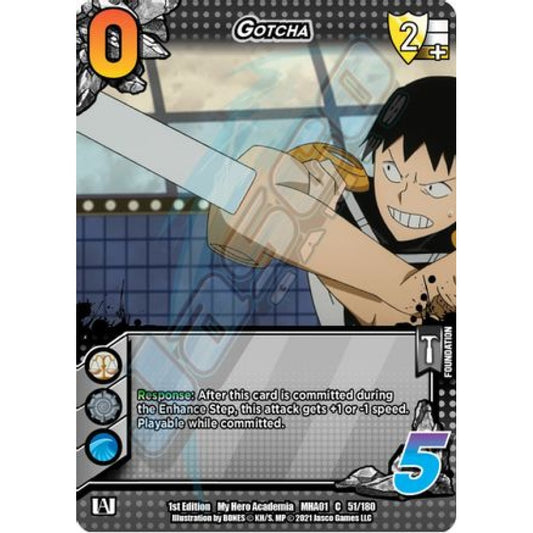 Gotcha, 51/180, C, UniVersus, MHA01 My Hero Academia