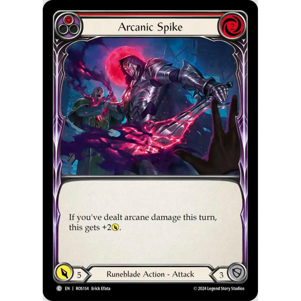 Arcanic Spike (Red), ROS134, Common, Flesh and Blood, Rosetta