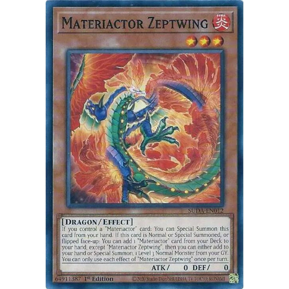 Materiactor Zeptwing SUDA-EN012 Common Yu-Gi-Oh Supreme Darkness