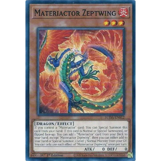 Materiactor Zeptwing SUDA-EN012 Common Yu-Gi-Oh Supreme Darkness