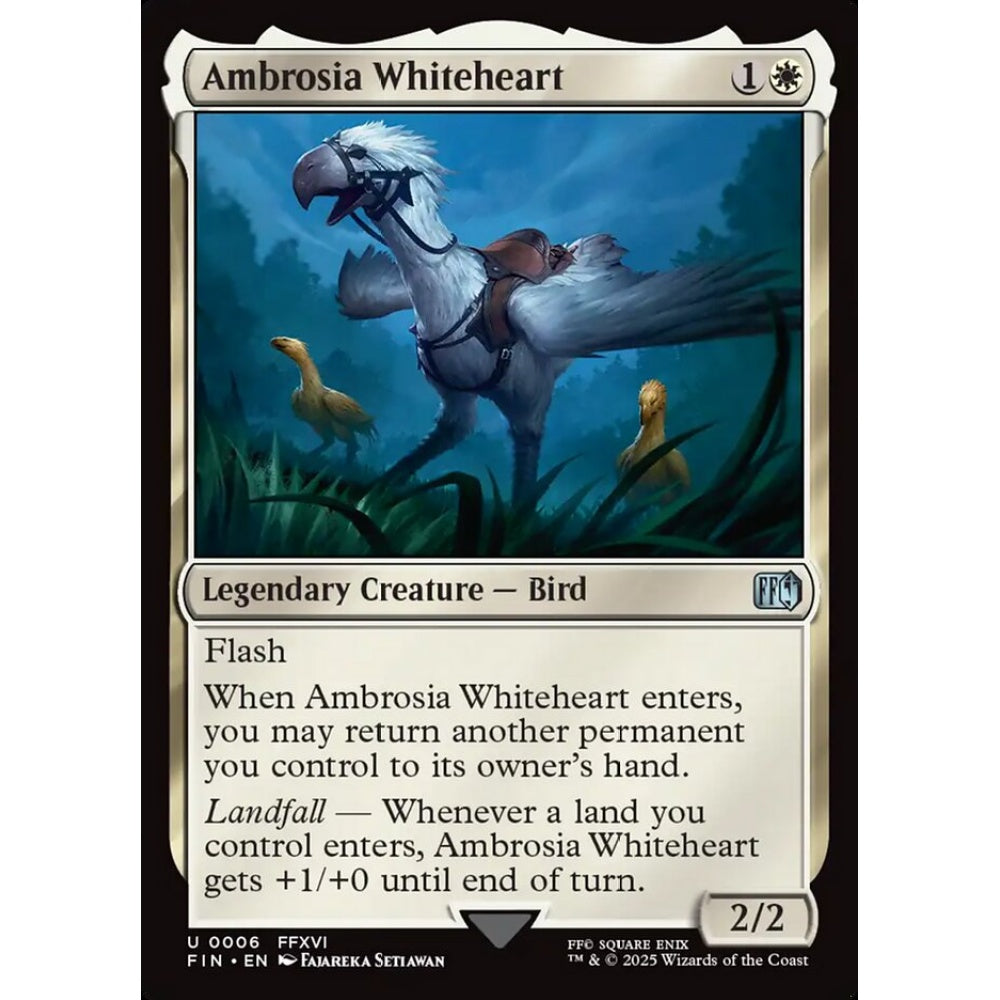 Ambrosia Whiteheart uncommon 6 Magic the Gathering Final Fantasy