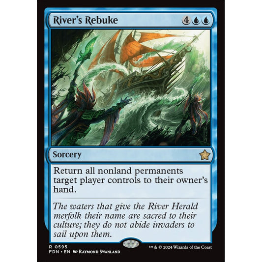 River's Rebuke, 595, rare, Magic: The Gathering, Foundations