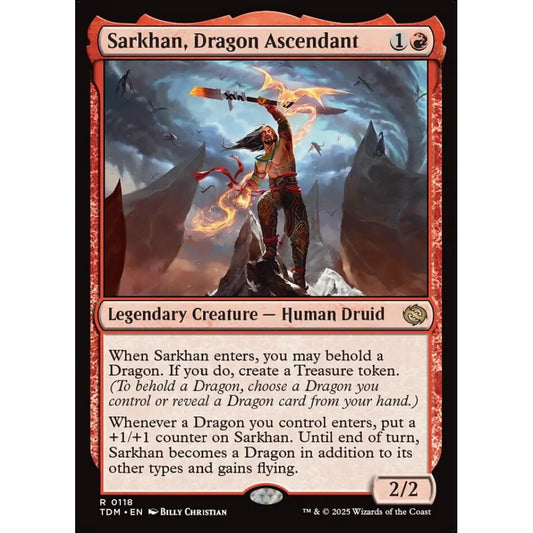 Sarkhan, Dragon Ascendant rare 118 Magic the Gathering Tarkir: Dragonstorm