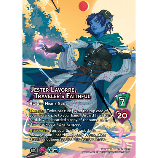 Jester Lavorre, Traveler’s Faithful, 8/211, CR02, Universus, Critical Role: Heroes Of Exandria, Character, CH
