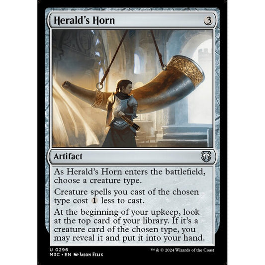 Herald's Horn, 296, uncommon, Magic: The Gathering, Modern Horizons 3