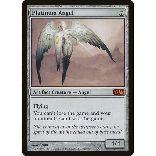 Platinum Angel mythic 212 Magic the Gathering Magic 2011