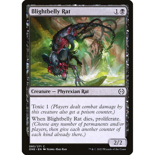 Blightbelly Rat, common, 85, Magic the Gathering, Phyrexia: All Will Be One