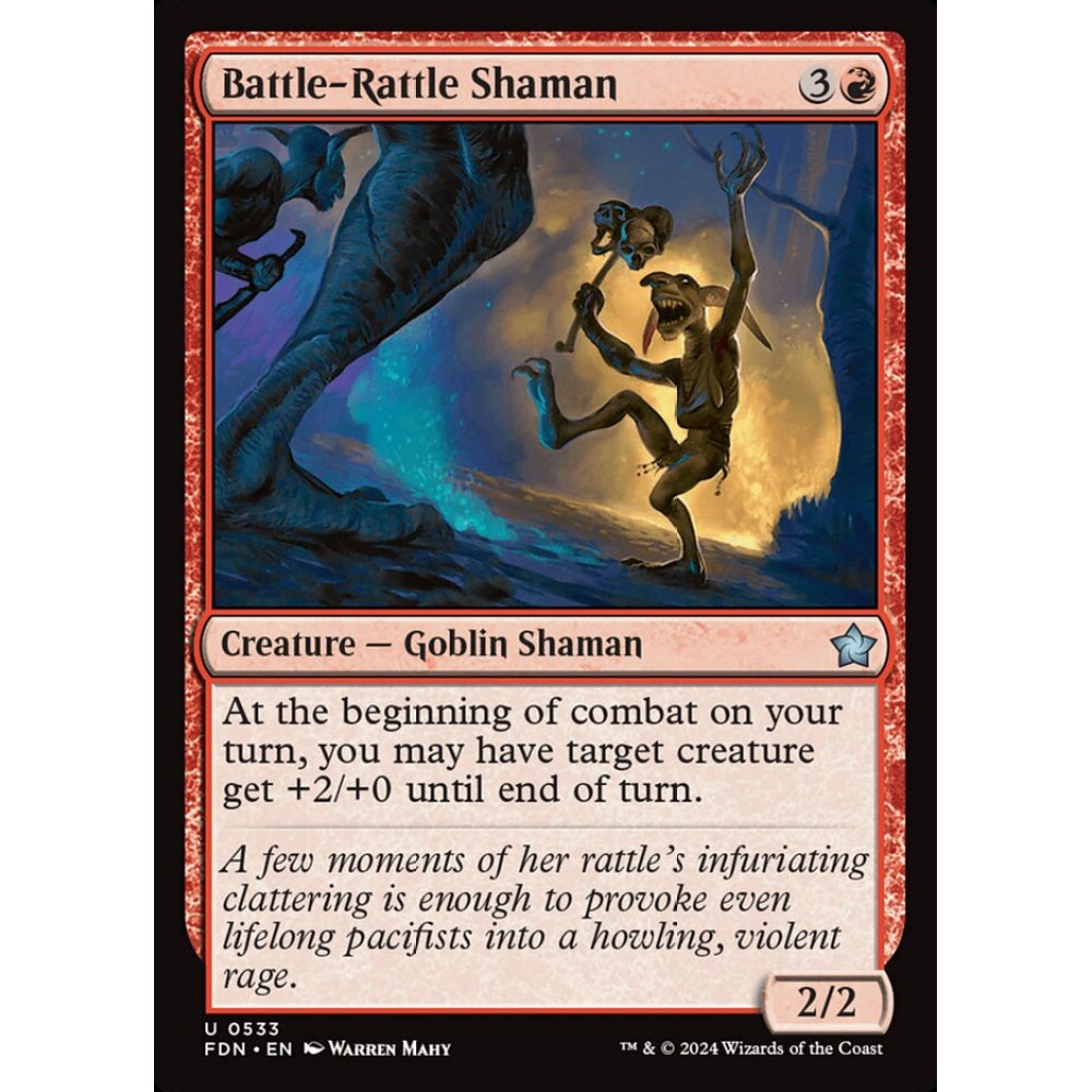 Battle-Rattle Shaman, 533, uncommon, Magic: The Gathering, Foundations