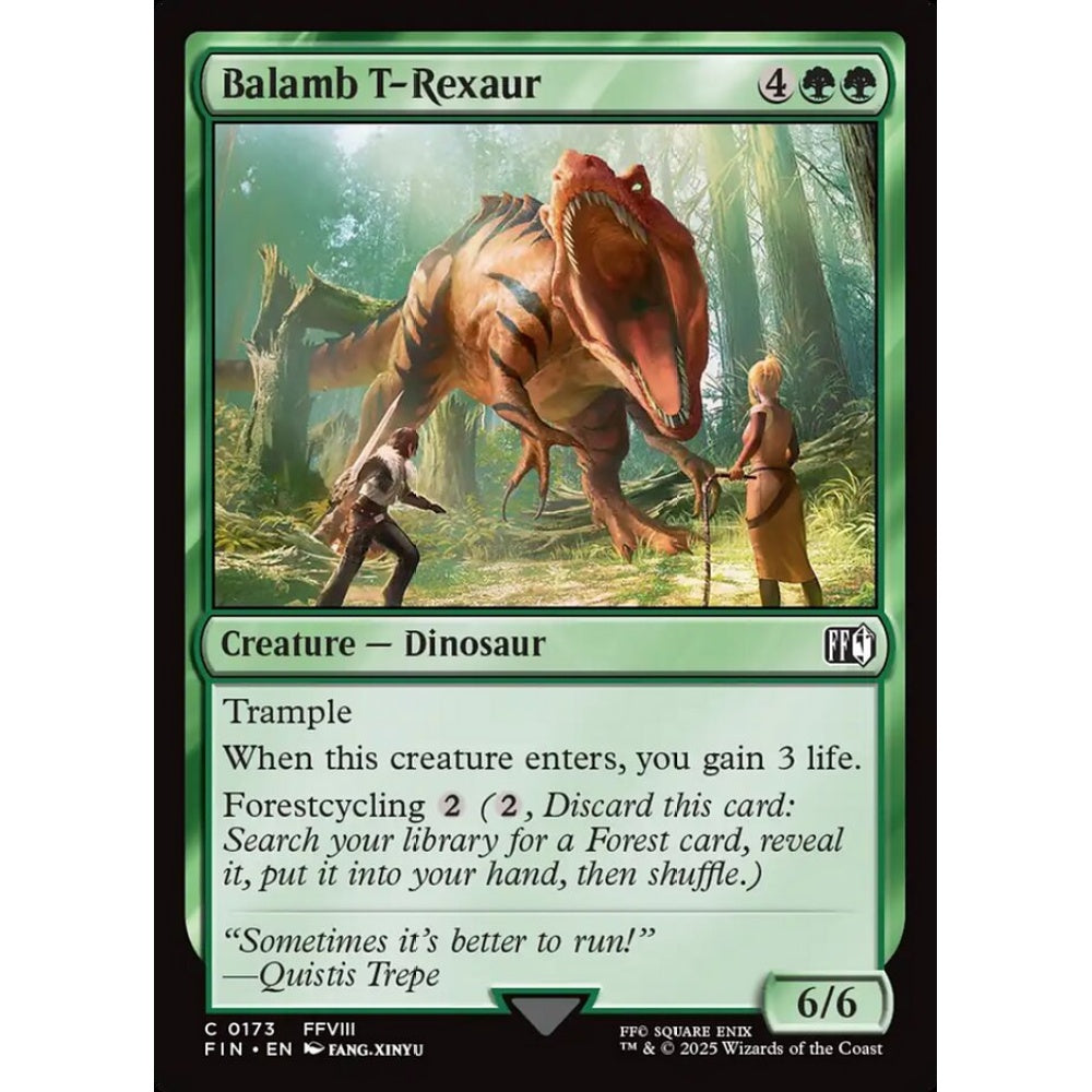 Balamb T-Rexaur common 173 Magic the Gathering Final Fantasy