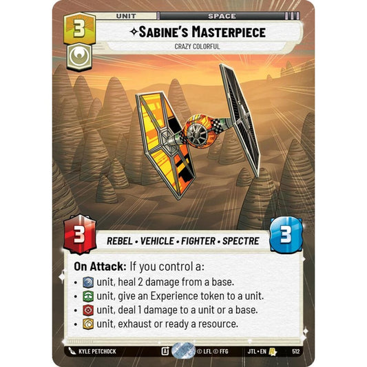 Sabine's Masterpiece, R, JTL 512) Hyperspace, Star Wars Unlimited