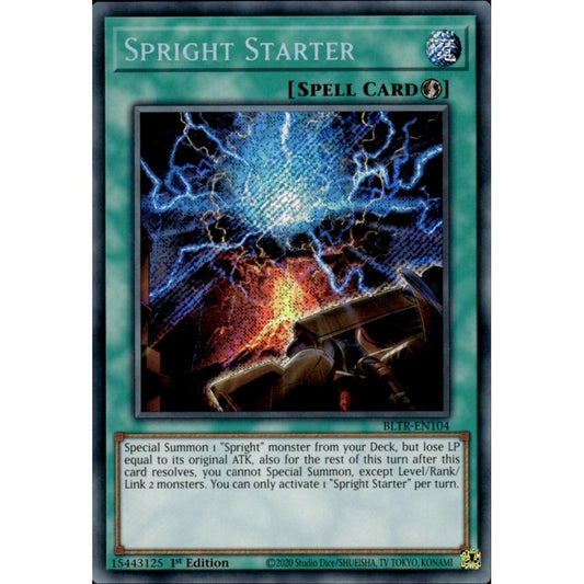 Spright Starter BLTR-EN104 Secret Secret Rare Yu-Gi-Oh Battles of Legend: Terminal Revenge in Art