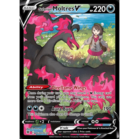 Galarian Moltres V Secret Illustration Rare TG20/TG30 Pokemon Card Game Astral Radiance