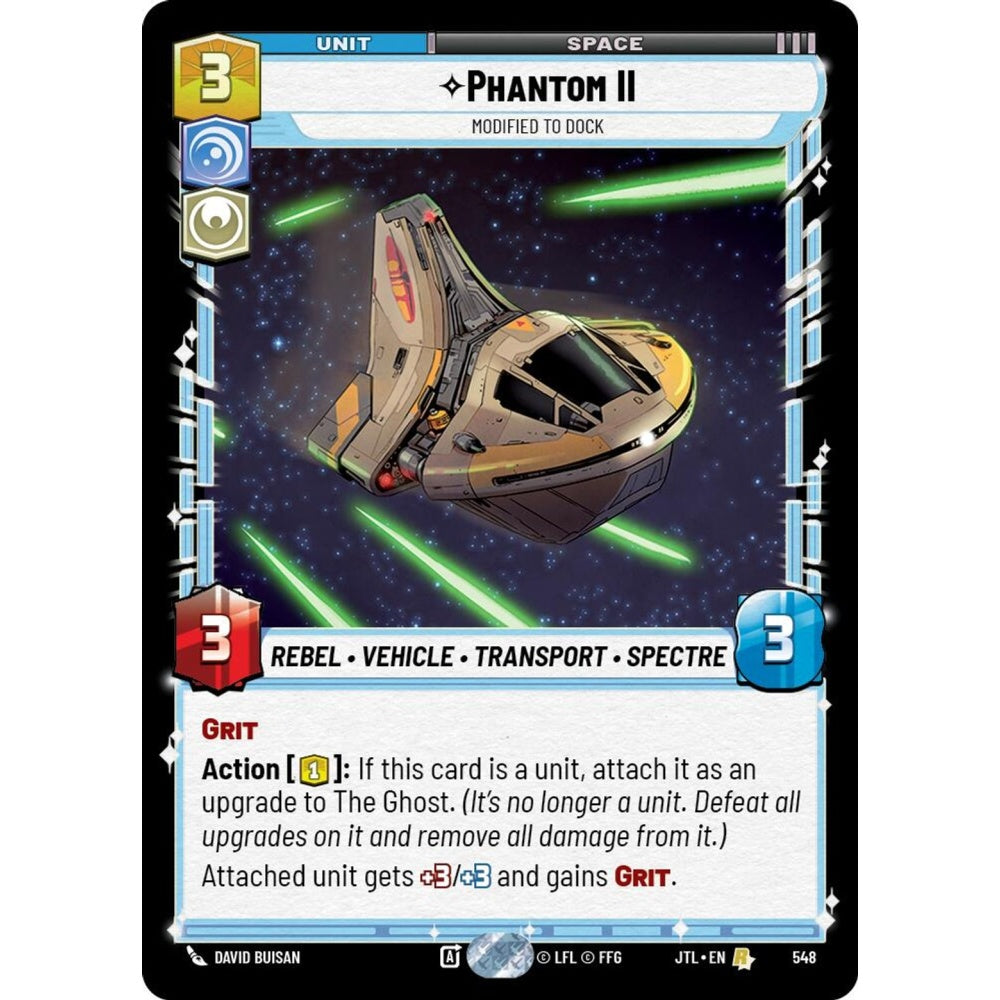 Phantom II, R, JTL 548) Foil, Star Wars Unlimited