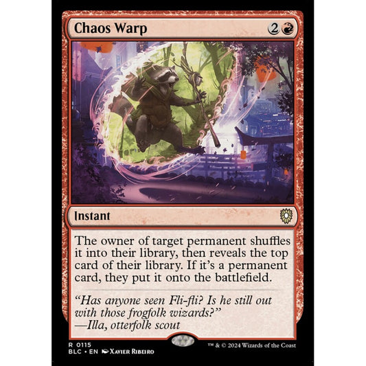Chaos Warp, 115, rare, Magic: The Gathering, Bloomburrow