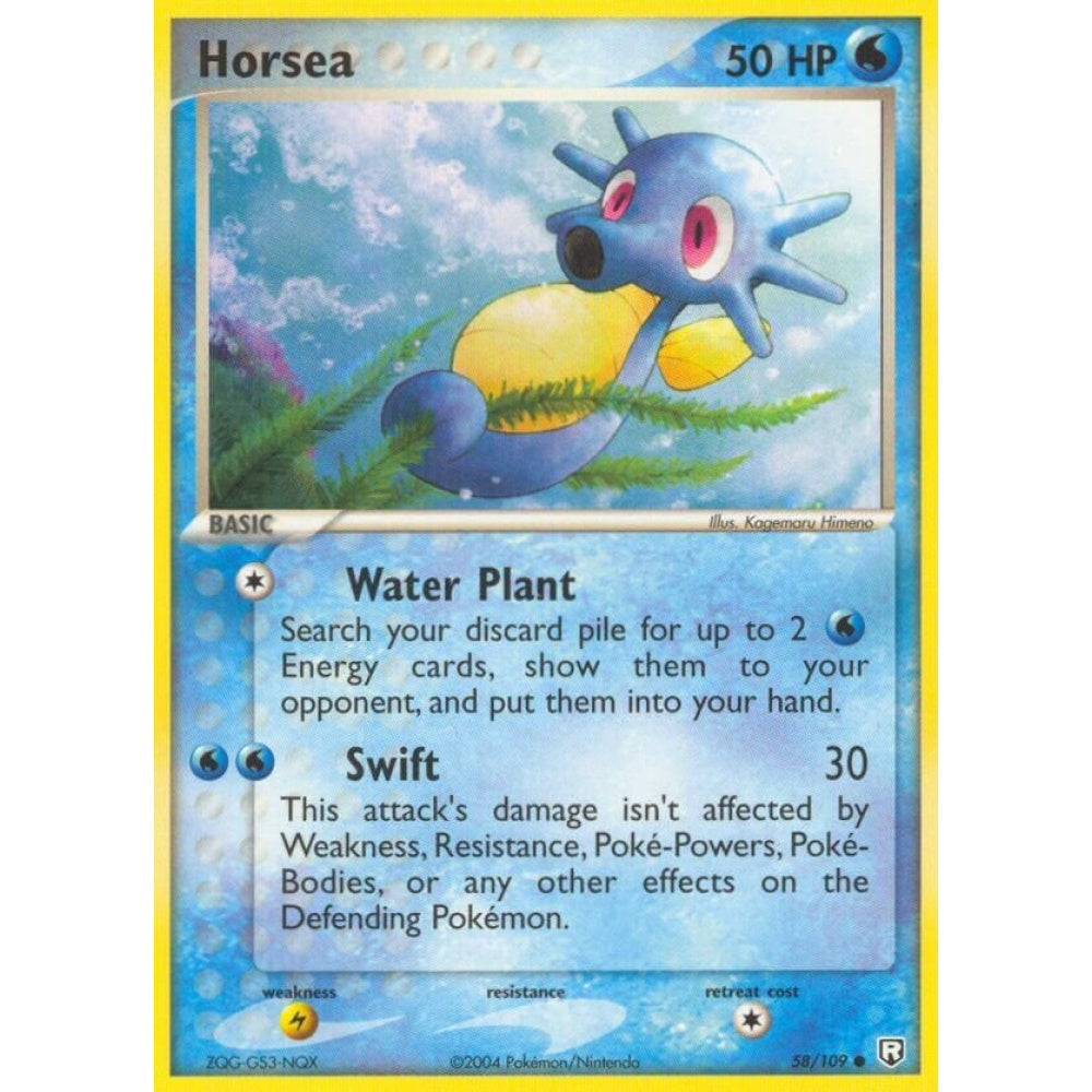 Horsea Common 58/109 Pokemon Card Game EX Team Rocket Returns