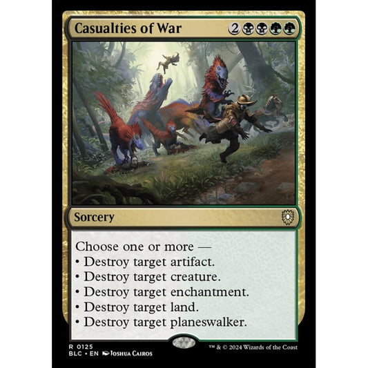 Casualties of War, 125, rare, Magic: The Gathering, Bloomburrow