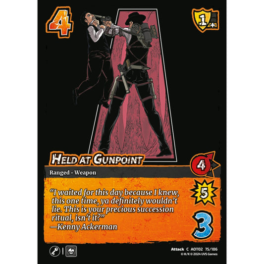 Held at Gunpoint, 75/186, AOT02, Universus, Attack on Titan: Origins of Power, Attack, C