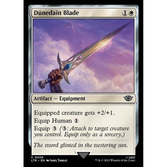 Dúnedain Blade, common, 6, Magic the Gathering, The Lord of the Rings: Tales of Middle-earth