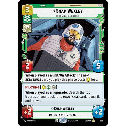 Snap Wexley, R, JTL 596) Foil, Star Wars Unlimited